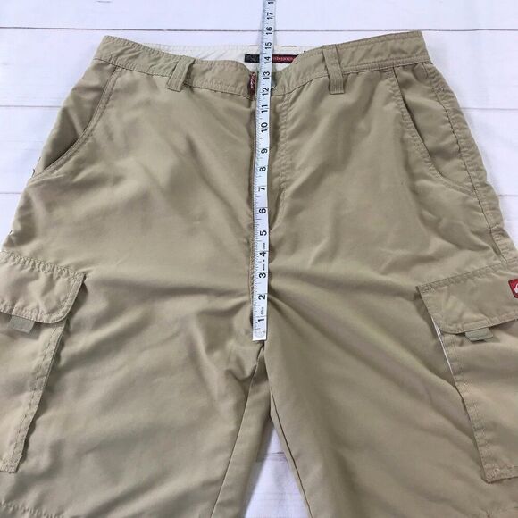 Quiksilver Men Size 34 Beige Khaki Cargo Bermuda Shorts - Picture 9 of 13